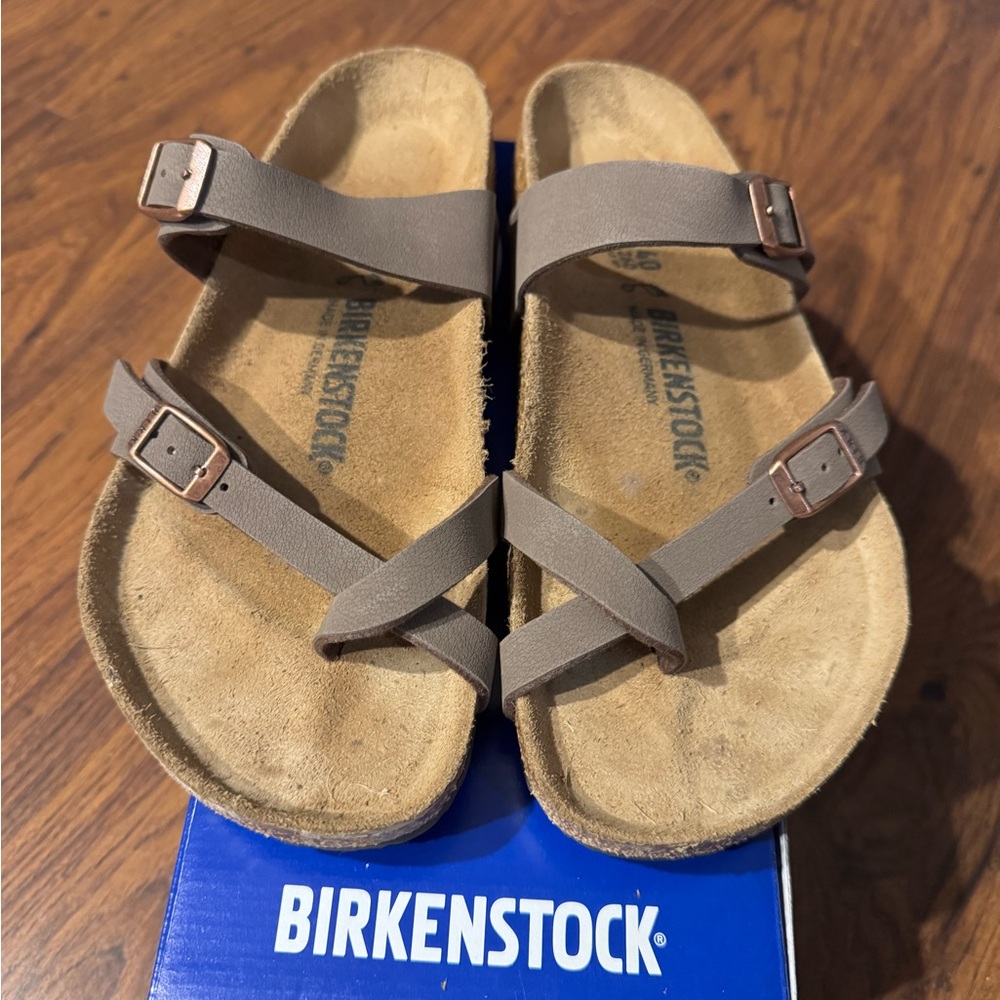 Birkenstock Tan Cross-Strap Sandals